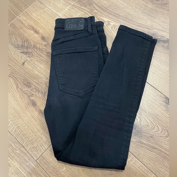 Denim Forum The Lola High Rise Skinny Black Jean Aritzia 25L 26W - Picture 3 of 9
